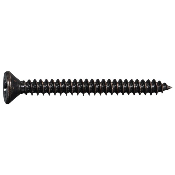 Midwest Fastener Wood Screw, #9, 1-3/4 in, Bronze Steel Flat Head Phillips Drive, 15 PK 930994 - main